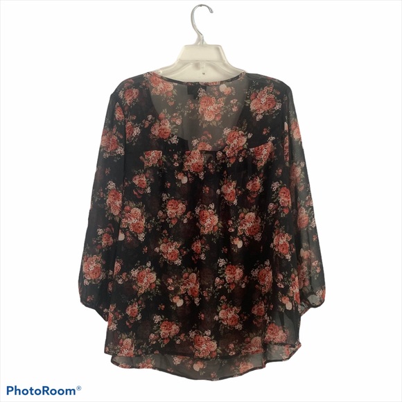 Perch by Blu Pepper blouse 2XL long sleeve blouse - Picture 2 of 4